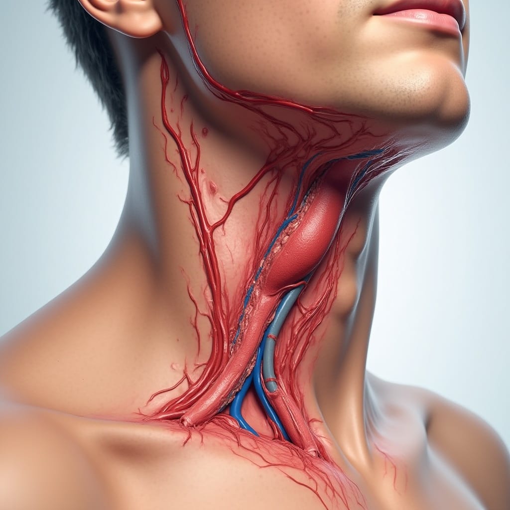 freepik a medical illustration of a carotid paraganglioma 14278